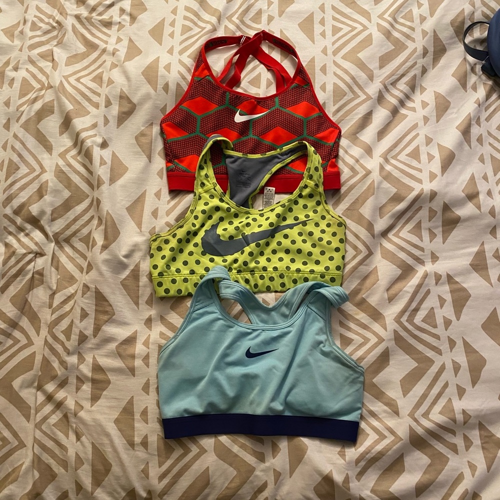 Set of Three Nike Sports Bras